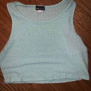 Textured crop top
